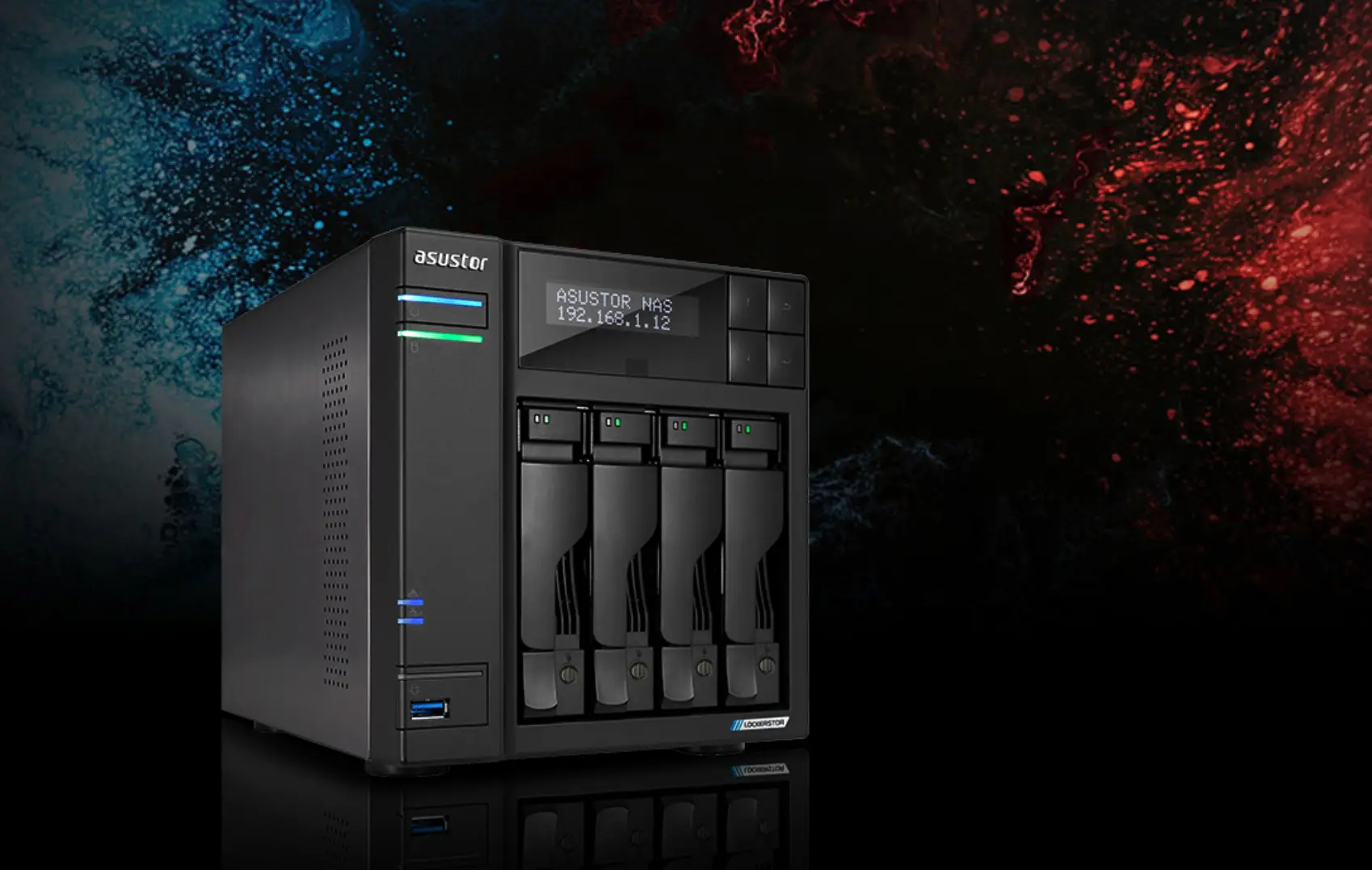 a black computer tower with many hard drives