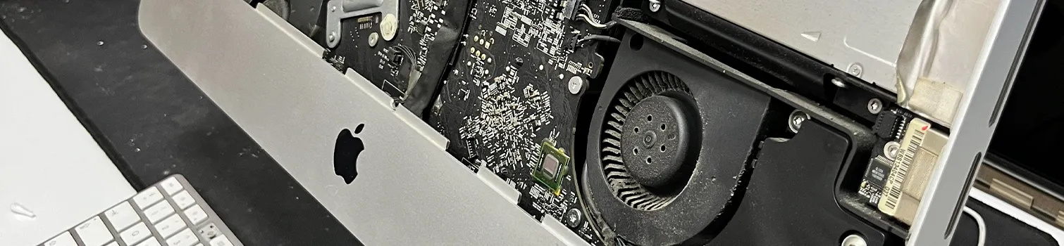 iMac Tamiri – Donanım Müdahale Aşaması a close-up of a computer fan