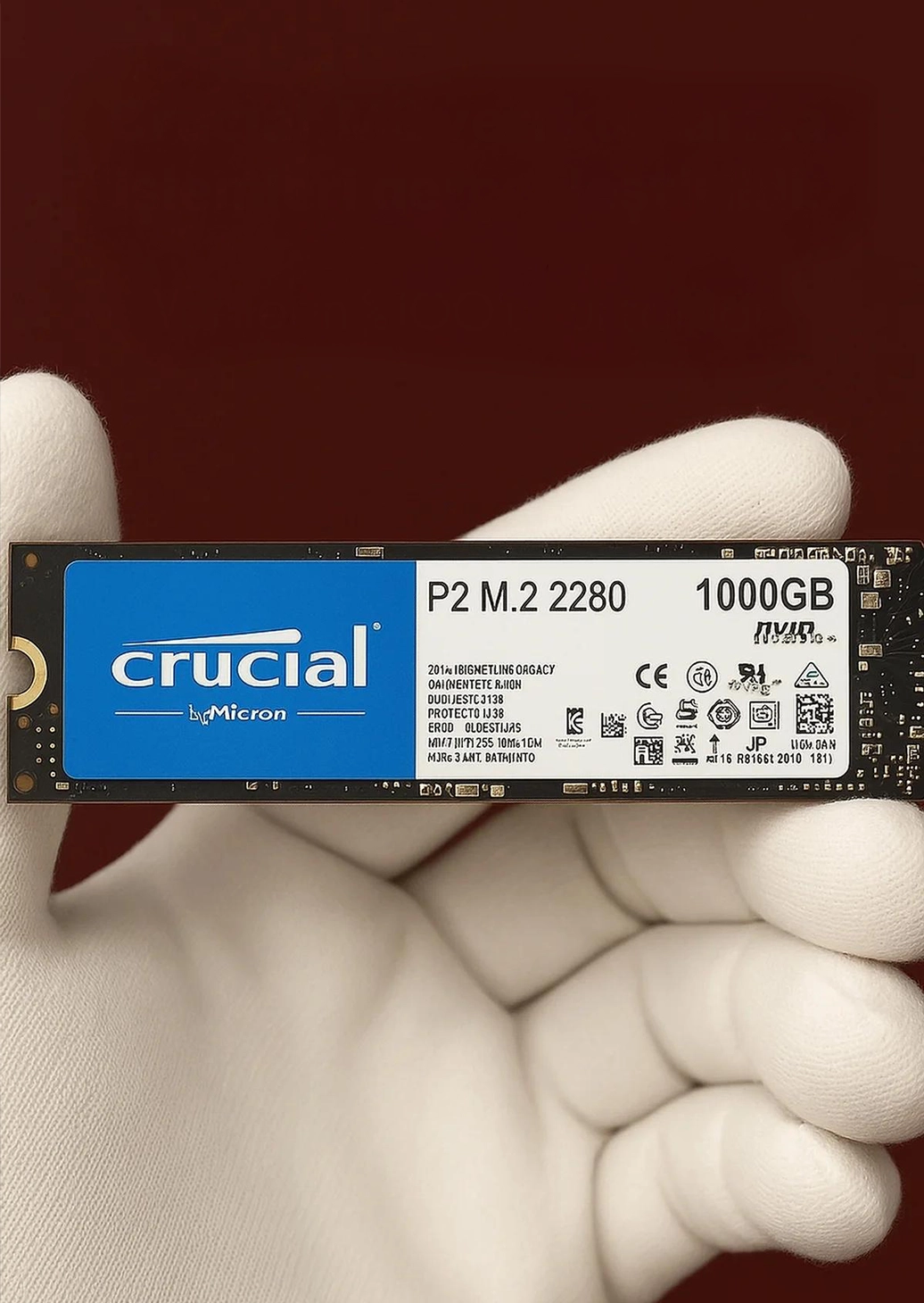 a hand in a glove holding a small rectangular object NVMe M2 Veri Kurtarma Sakarya NVMe M2 Veri Kurtarma
